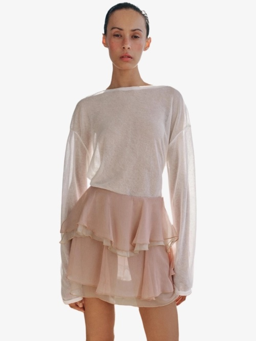 Zara Ruffled Mini Skirt - Picture 6 of 14
